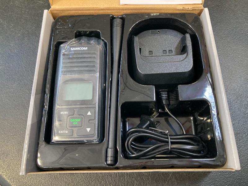 Photo 1 of SAMCOM Long Range Two Way Radios Rechargeable 2 Watt, 3000mAh High Power 2 Way Radios Handheld UHF Programmable Walkie Talkies for Adults, Group Call for Business Construction Warehouse, 1 Pack