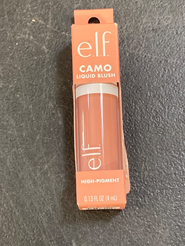 Photo 1 of e.l.f. Camo Liquid Blush, Long-lasting Liquid Blush For High-pigment Color, Creates A Soft, Dewy Finish, Vegan & Cruelty-free, Peach Perfect