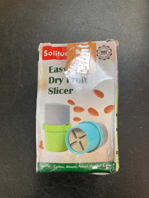Photo 1 of Solitude Dry Fruit Cutter, Slicer, Grinder, Chocolate Cutter And Butter Slicer With 3 In 1 Blade For Almonds, Cashews Etc. (Stainless Steel, Abs Plastic) Standard Green
