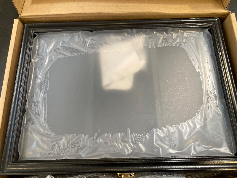 Photo 1 of Kacorn 9 Standard Sport Card Display Case Baseball Card Display Case Wooden Wall Cabinet for Basketball Football Hockey Trading Cards Display Collectibles Souvenirs