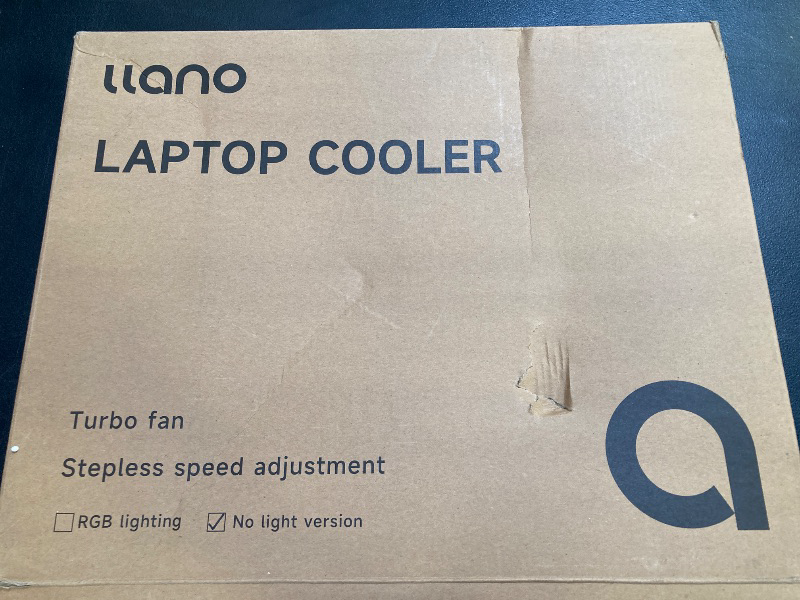 Photo 1 of llano Laptop Cooling Pad, Gaming Laptop Cooler with Powerful Turbo Cooling Fan(5.5inch Diameter), Infinitely Variable Speed, Touch Control, 3-Port USB A, Sealed Foam for Fast Cooling Laptop 15.6-21in