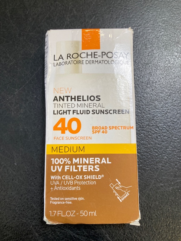 Photo 1 of La Roche-Posay Anthelios Tinted Sunscreen SPF 40+, Broad Spectrum SPF + Antioxidants, Titanium Dioxide & Zinc Oxide Sunscreen, 4 Flexible Shades With No White Cast, Oil Free & Oxybenzone Free