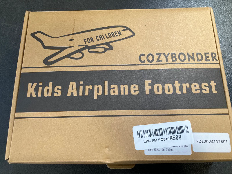 Photo 1 of Toddler Airplane Bed, Kids Airplane Seat Extender Travel Bed, Kids Airplane Travel Essentials, Airplane Must Have for Toddlers, Portable Plane Bed Foot Rest for Flights