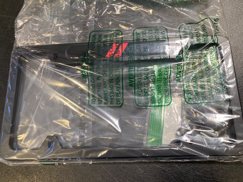 Photo 1 of 2PCS Black License Plate Frames Compatible with Dodge Challenger Charger SRT RAM, Universal Aluminum Alloy Car License Plate Holders, License Plate Bracket Holder with 4 Holes for Dodge Owners