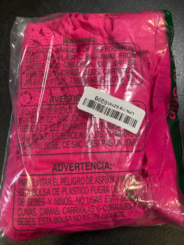 Photo 1 of MASCOMODA Women's Summer Hollow Out Halter Sleeveless Mini Dress Casual Ruffle Tiered A Line Cocktail Party Short Sundresses (Hot Pink, Small)