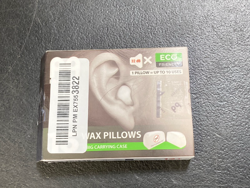 Photo 1 of PQ Wax Ear Plugs for Sleeping, Swimming - 15 Soft Noise Cancelling Silicone Gel Wax Earplugs for Sleep and Swimmers, Ear Protection with Sound Blocking Level of 32 Db, (15-Pillows), Color: White