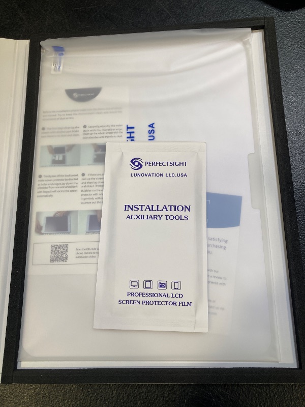 Photo 1 of PERFECTSIGHT Anti Blue Light Screen Protector Compatible with iPad Pro 11 Inch 2024 M4, Eye Protection Blue Light Filter, HD Easy Installation Anti Fingerprint Tempered Glass, 1 Pack