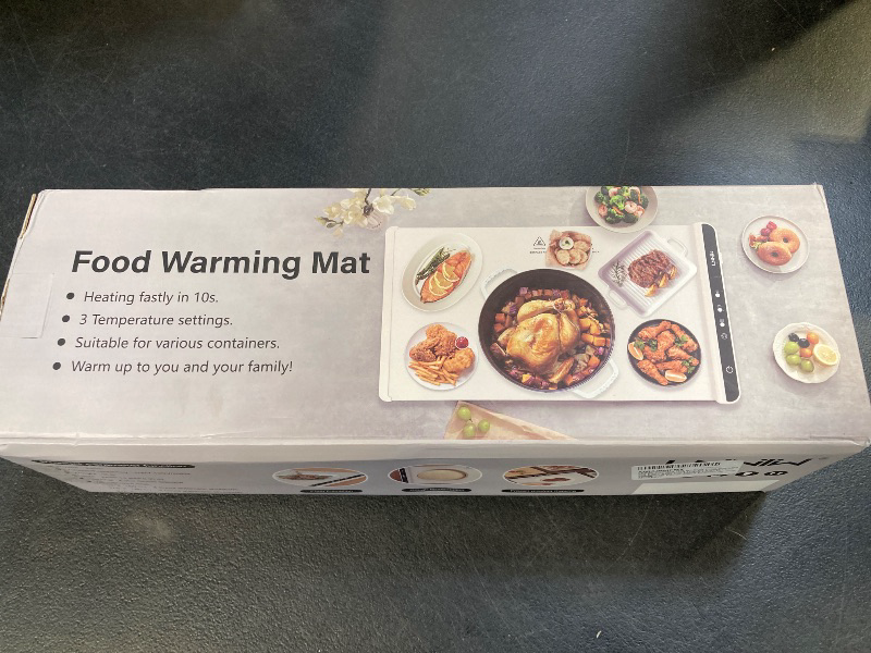 Photo 1 of Warming Mat for Food, Food Warming Mat, Electric Warming Tray for Buffets Party and Home Daily Use, Heating Fastly in 10s,Portable Design, Timed Function for Your Family.