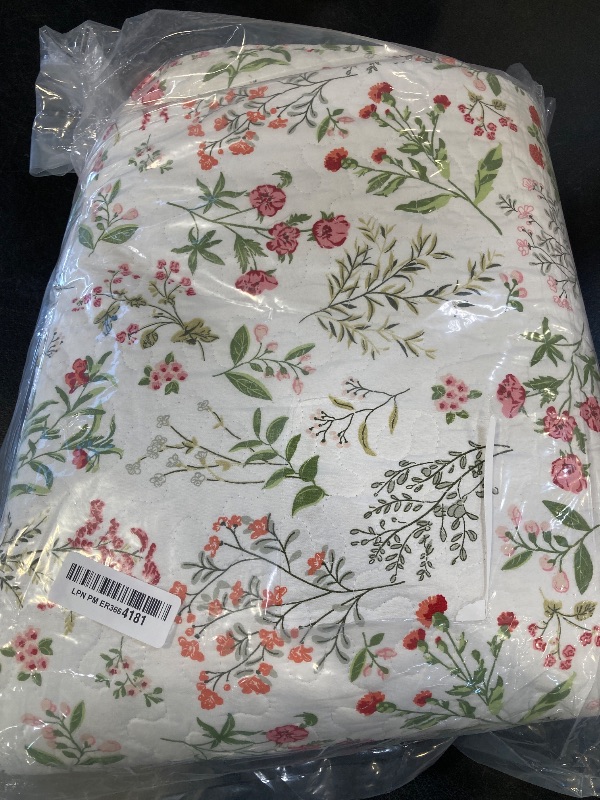 Photo 1 of HoneiLife Floral Quilt King Size - 3 Pieces Microfiber Quilt Sets Lightweight Bedspreads Wildflower Coverlets Nature Bed Cover King Quilt Bedding Set All Season Quilts