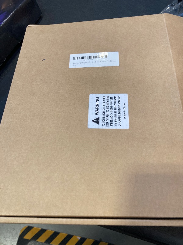 Photo 1 of Acrylic Sign Holder 8.5x11 Inch with Wood-Color Base, Tabletop Display Sign Frame Vertical Clear for Store/Coffee Shop/Restaurant Menu Display Hotel/Office Show Exhibitions Holder, 2 Pack L Shape