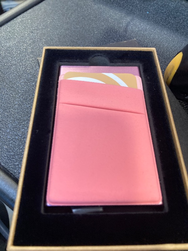 Photo 1 of VULKIT Card Holder with Money Pocket Pop Up Wallet RFID Blocking Slim Metal Bank Card Case Holds 5 Cards and Notes(Rose Gold)