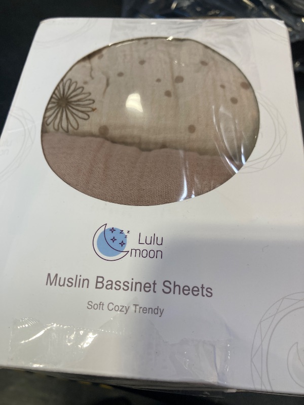 Photo 1 of lulumoon Muslin Bassinet Sheets Baby: Cotton Bedside Sleeper Bassinet Sheets Fitted for Boys and Girls