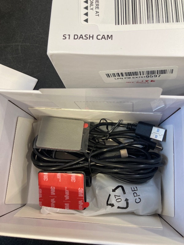 Photo 1 of Miofive Car Camera 4K Resolution, WiFi, Bluetooth, GPS Dash Cam, 3-Inch IPS Screen, Night Vision, Loop Recording, HDR, App Control, and Supports up to 512GB with a Free 32GB Card Included
