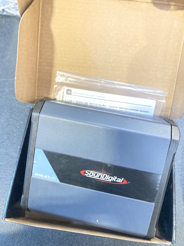Photo 1 of SounDigital 800X4 800 Watts 4 Channel Class D Car Audio Amplifier – High-Power Compact Stereo Amp for Cars, Boats, and Motorcycles – Crystal Clear Sound, Efficient Design - 2025 Gold Award