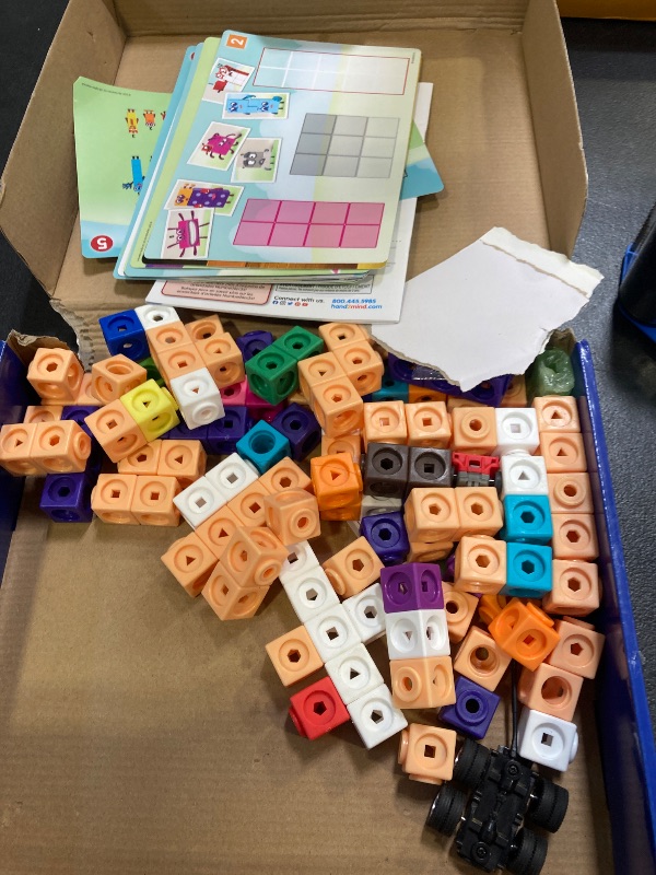 Photo 1 of hand2mind MathLink Cubes Numberblocks 21-30 Activity Set, 20 Preschool Learning Activities, Counting Blocks, Linking Cubes, Educational Toys for Kids, Number Games, Math Manipulatives Kindergarten