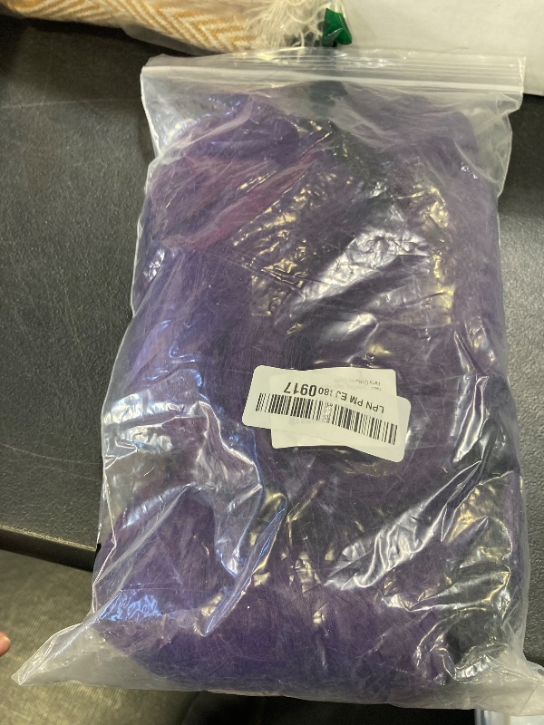 Photo 1 of JoneTing Dark Purple Ponytail Wig?+ Hair Cap? Long Purple Straight Wig with Double Ponytais and Bangs for Women Long Violet Hair for Anime Cosplay Halloween Party Costume Outfit