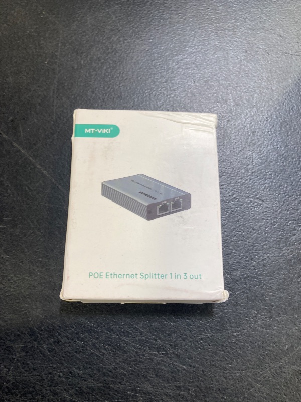 Photo 1 of MT-VIKI Upgraded POE Ethernet Splitter - 1 to 3 1000Mbps, No Power Supply Required, Dual RJ45 Splitter for Cat5e/6/7/8 Cable, Compatible with POE IP Camera, Switch and More