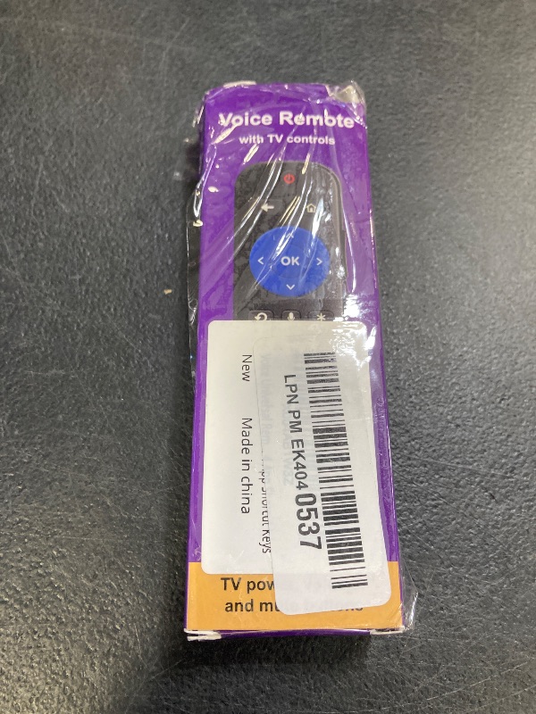 Photo 1 of Voice Universal Remote Control, for Roku Stick Remote Replacement, for Roku Streaming Players, Steaming Sticks, Audio and TVs, with 4 App Shorcut Keys