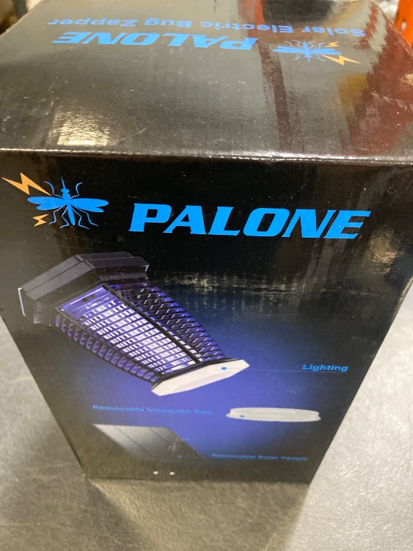 Photo 1 of PALONE Solar Bug Zapper Outdoor, 3 in 1 Mosquito Zapper with 3.5m Extended Solar Panel, 4500V Electric Bug Zapper Indoor, Fly Zapper with 7 Lighting Modes for Camping Outdoor