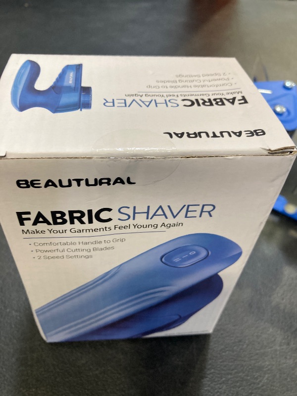 Photo 1 of BEAUTURAL Fabric Shaver, Rechargeable Lint Remover for Clothes, Electric Blue