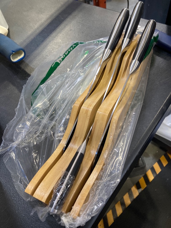 Photo 1 of 6Pcs Kitchen Knife Set with In-Drawer Bamboo Knife Organizer- 3.5-8 Inch Set Kitchen Knives German High Carbon Stainless Steel Sharp Knife, Knives Set for Kitchen with Ergonomic Handle