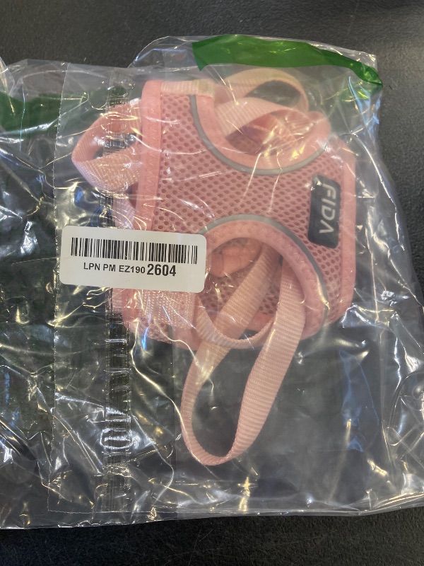 Photo 1 of Fida Cat Harness and Leash Set for Walking Kitten and Puppy, Escape Proof Kitten Harness with Breathable Lightweight Soft Mesh, Adjustable Reflective Step-in Design. (XXXS, Pink)