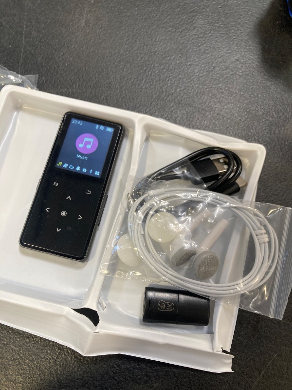 Photo 1 of 128GB MP3 Player with Bluetooth 5.2, AiMoonsa Music Player with Built-in HD Speaker, FM Radio, Voice Recorder, HiFi Sound, E-Book, Earphones Included