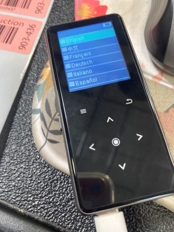 Photo 1 of 128GB MP3 Player with Bluetooth 5.2, AiMoonsa Music Player with Built-in HD Speaker, FM Radio, Voice Recorder, HiFi Sound, E-Book, Earphones Included