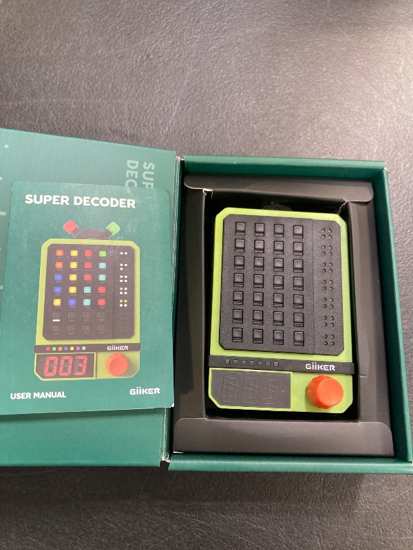 Photo 1 of GiiKER Super Decoder, 600-Level Code-Breaking Puzzle Game for 1-2 Players, Handheld Games for Kids and Adults, Birthday Gift for Boys and Girls, Travel Games for Road Trip