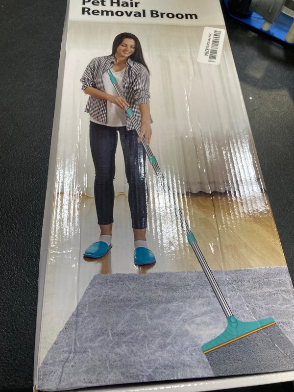 Photo 1 of Carpet Rake for Pet Hair Removal - Reusable Pet Hair Remover, 60” Adjustable Long Handle Cat Dog Carpet Rake Scraper with Patented Design, Dog Hair Rake Brush for Rugs, Mats, Couch