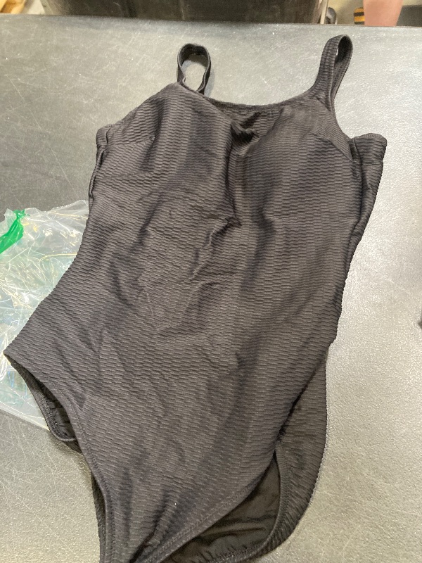 Photo 1 of Gottex Women's Standard Harbourside Textured High Neck Mastectomy One Piece Swimsuit Black 12