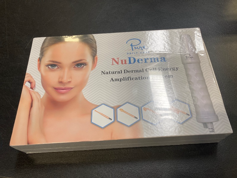 Photo 1 of Pure Daily Care NuDerma Handheld Skin Therapy Wand Machine w/Neon – Anti-Aging - Skin Tightening - Wrinkle Reducing - Dark Circles – Clarifying - Hair & Scalp Stimulator