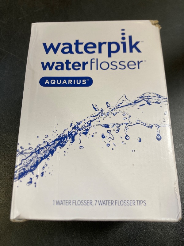 Photo 1 of Waterpik Aquarius Water Flosser For Teeth Cleaning, Gums, Braces, Dental Care, Electric Power With 10 Settings, 7 Tips For Multiple Users And Needs, ADA Accepted, White WP-660, Packaging May Vary