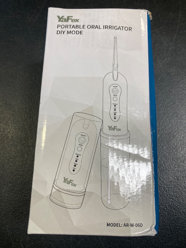 Photo 1 of YaFex Water Dental Flosser Cordless for Teeth: Portable Oral Irrigator Rechargeable Collapsible Travel Teeth Cleaner with Case, 4 Modes with DIY, 5 Jet Tips, IPX7 Waterproof for Teeth Cleaning