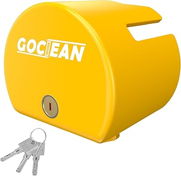 Photo 1 of Trailer Lock, Heavy Duty Anti-Theft RV Trailer Hitch Lock with 3 Keys, High Strength Steel Coupler Lock for 2-5/16, 2, 1-7/8 Inch Couplers, Ideal for Tow, Boats, Trucks and RV (Yellow)
