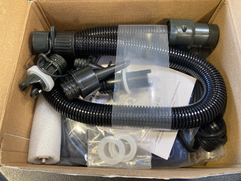 Photo 1 of 20PSI High Pressure Electric Paddle Board Pump, Portable 12V DC SUP Air Pump Inflate & Deflate for Stand Up Paddle Boards, Kayak, Tent