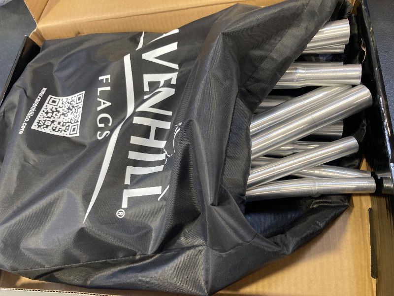 Photo 1 of Ravenhill Feather Flag Pole Kit up to 13 FT with Rotating Ground Stake with Bearing Ring, Made with Reinforced Aluminum, Resists Winds of 40 MPH, Great for Business Advertising Outdoor (Pole Set)