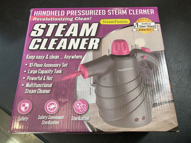 Photo 1 of Pressurized Handheld Steam Cleaner with 10pcs Accessories & Safety Lock, Multi-Purpose Natural Deep Cleaning Steamer, Multi-Surface Steamer for Cleaning Home, Car, Upholstery, Grout and More
