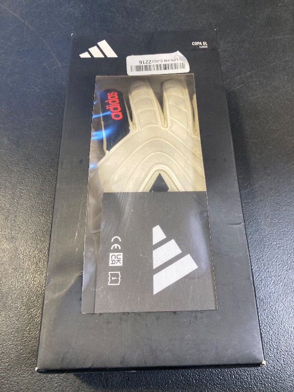 Photo 1 of adidas Unisex-Adult Copa League Goalie Gloves, Ivory/Solar Red/Black, 8