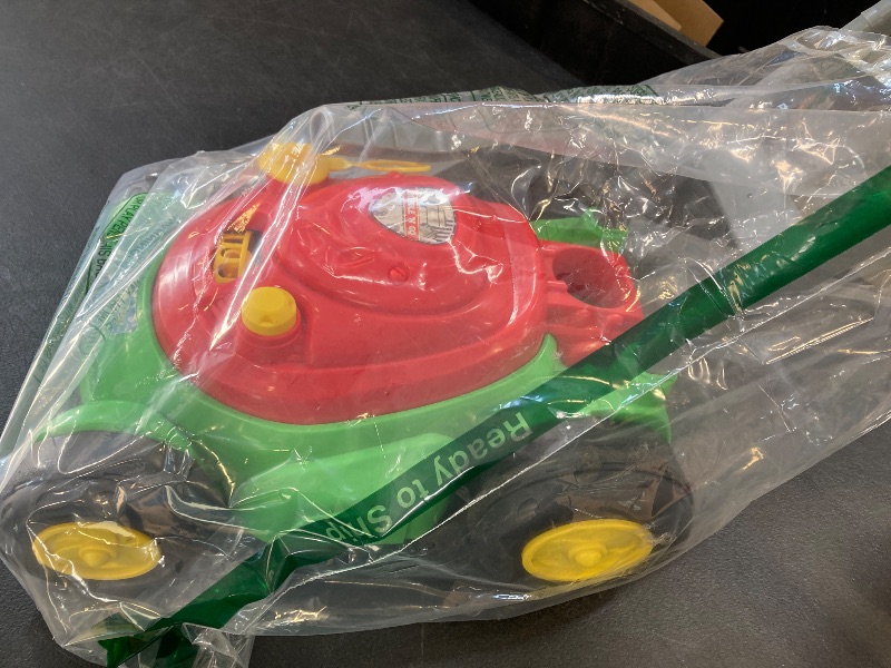Photo 1 of Maxx Bubbles Deluxe Bubble Lawn Mower Toy – Includes 4oz Bubble Solution | Outdoor Bubble Machine for Kids | Easy to Use, No Batteries Required | Amazon Exclusive, Red – Sunny Days Entertainment