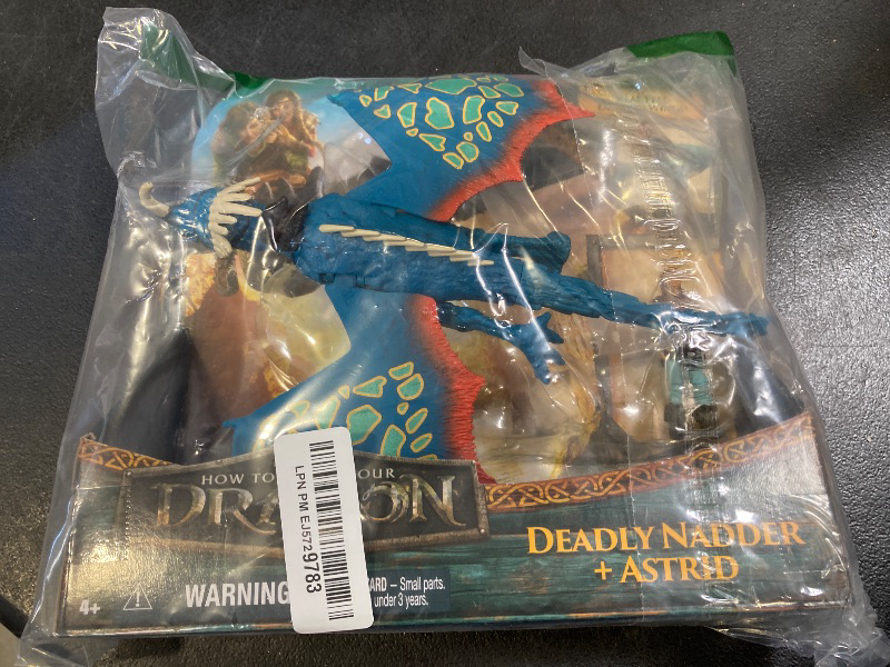Photo 1 of Dreamworks Dragons, How to Train Your Dragon, Deadly Nadder & Astrid, Viking Duo Action Figures, Kids Toys for Boys Ages 4 and up