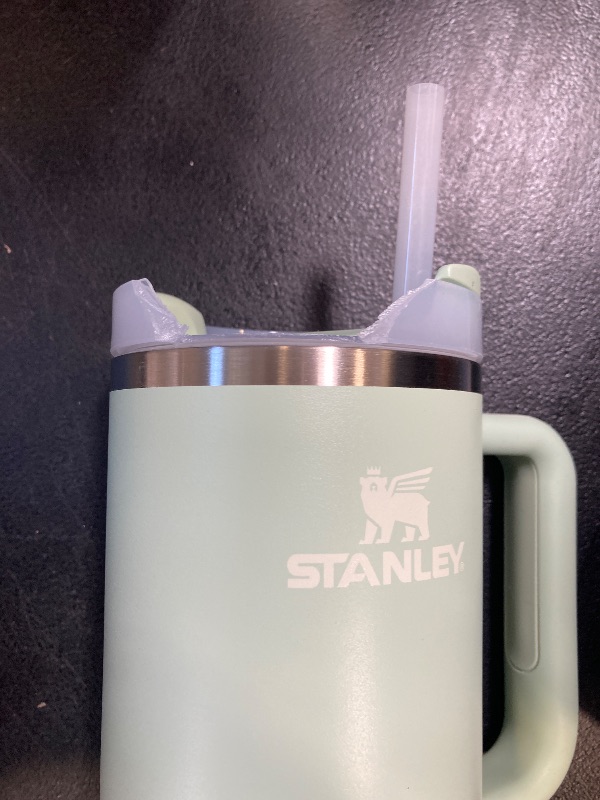 Photo 1 of Stanley Quencher H2.0 Tumbler with Handle and Straw 40 oz | Flowstate 3-Position Lid | Cup Holder Compatible for Travel | Insulated Stainless Steel Cup | BPA-Free | Matcha Cream