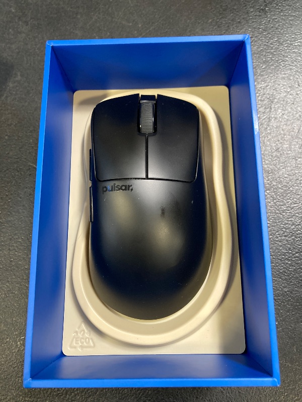 Photo 1 of Pulsar Gaming Gears Xlite v4 Wireless Gaming Mouse, Ultra Lightweight 2.04 oz (58g), Ergonomic, Optical Switch, 32000 DPI, 750 IPS, XS-1 Sensor, 8k Compatible (Large, Black)