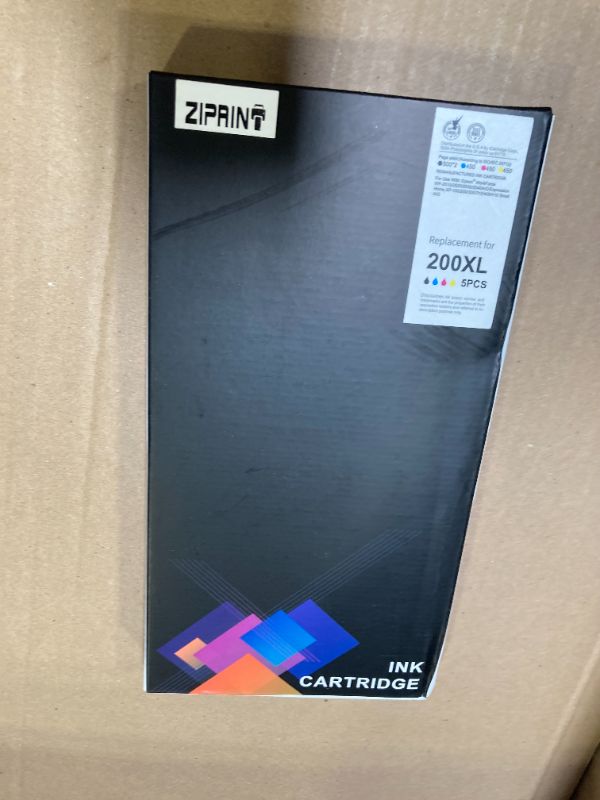 Photo 1 of ZIPRINT 200 Ink Cartridge Remanufactured Ink Cartridge Replacement for Epson 200XL T200XL for XP-410 WF-2540 WF-2530 XP-310 XP-400 Printer (2 Black, 1 Cyan, 1Magenta, 1 Yellow) 200XL Ink Combo Pack