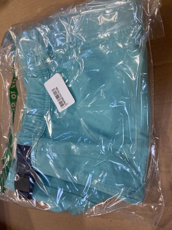 Photo 1 of Goodthreads Men's 7" Belted Elastic Waist Short, Aqua Blue, Large