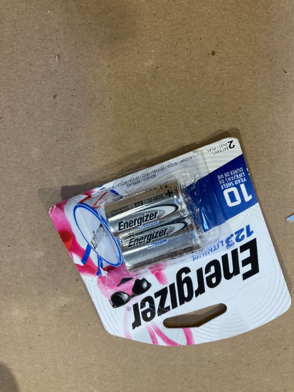 Photo 1 of Energizer 123 Lithium Batteries (2 Pack), 3V Photo Batteries