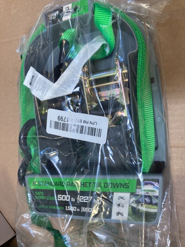 Photo 1 of SmartStraps Ratchet Straps - 6ft GRN Padded Ratchet 2pk 1,500lb , green -SMAR138