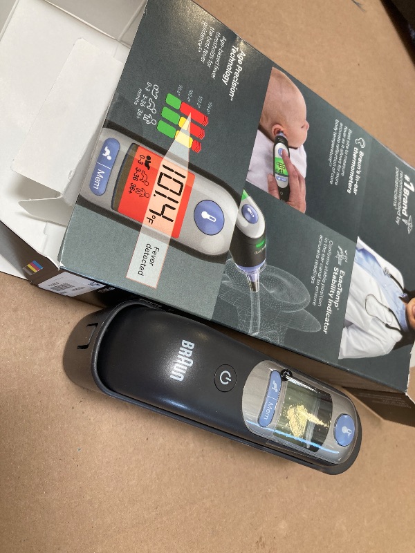 Photo 1 of Braun ThermoScan 7 Digital Ear Thermometer, Age-Adjusted Fever Guidance, Baby and Infant Friendly, No. 1 Brand Recommended by Pediatricians, FSA and HSA Eligible