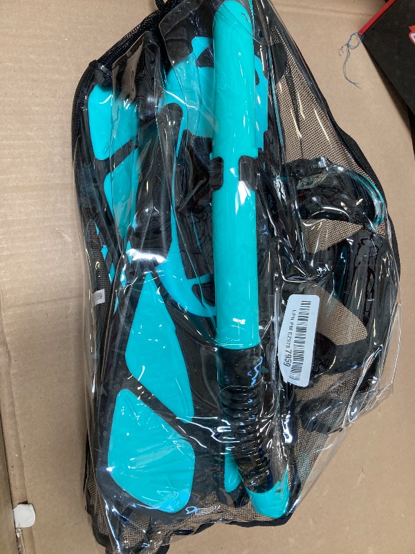 Photo 1 of Zenoplige Mask Fins Snorkel Set, Snorkeling Gear for Adults, Panoramic View Snorkel Mask Anti-Fog, Adjustable Dive Flippers, Dry Top Snorkel and Travel Bag, Scuba Gear for Swimming Snorkeling Diving