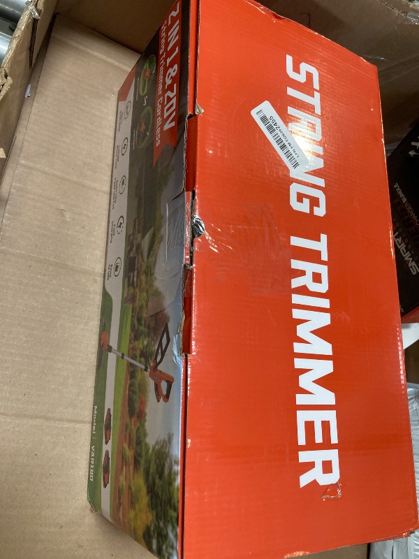 Photo 1 of VARSK 20V String Trimmer Cordless, 12 Inch 2 in 1 Trimmer and Edger, Automatic Line Feed, Includes 2 X 2.0Ah Batteries/1 X Fast Charger/6 X Spare Spools, for Lawn, Garden, etc